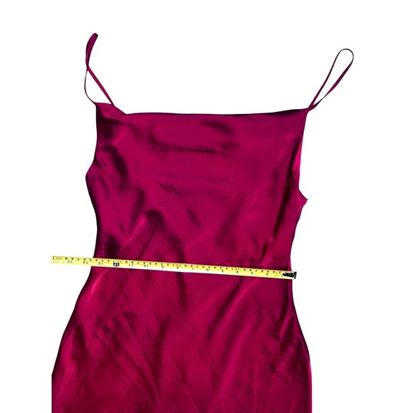 Urban Outfitters Red Satin Spaghetti Strap Cocktail Dress Sz Small Red Womens mi - Picture 10 of 13